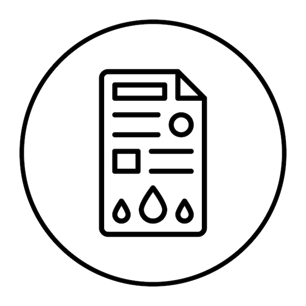Ilustración del vector de la prueba de sangre