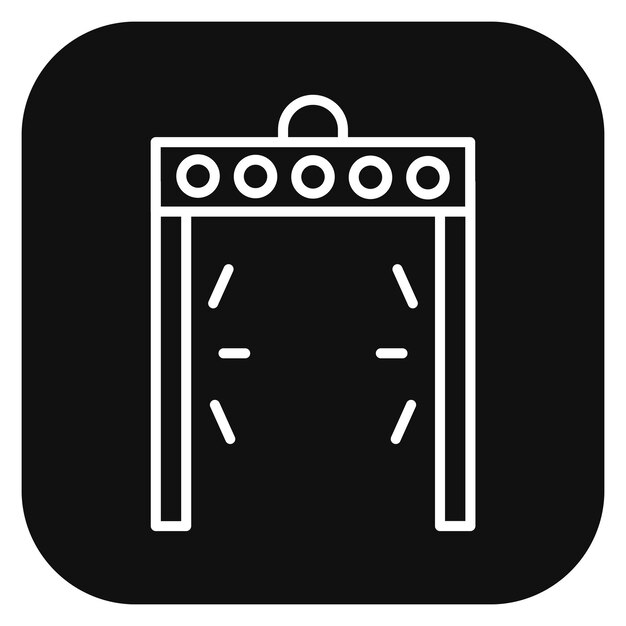 Ilustración del vector de la puerta de embarque