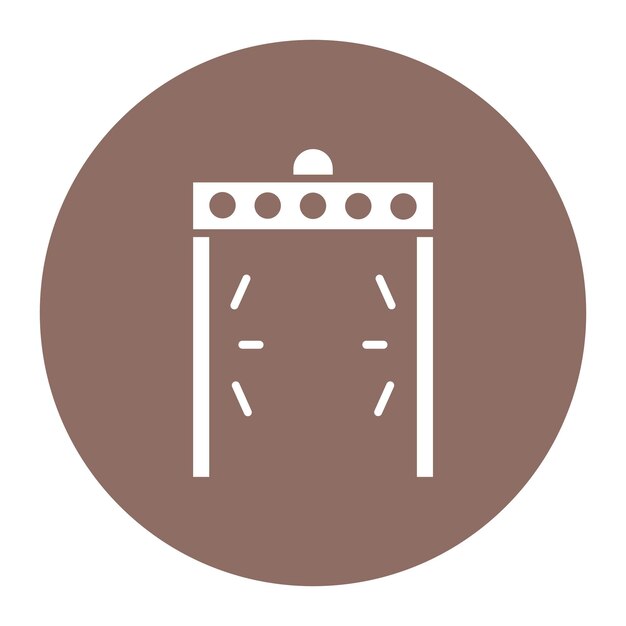 Ilustración del vector de la puerta de embarque