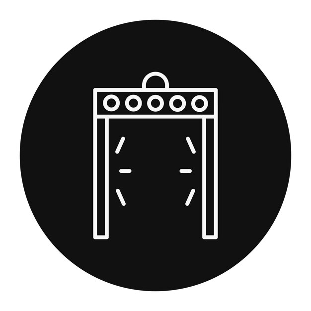 Ilustración del vector de la puerta de embarque