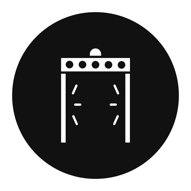 Ilustración del vector de la puerta de embarque