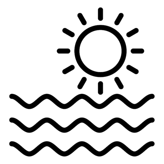 Ilustración de vector de puesta de sol