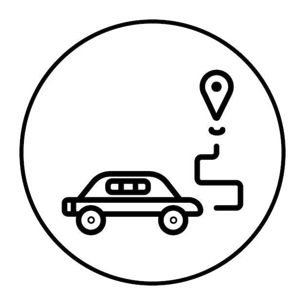 Ilustración del vector de punto de destino