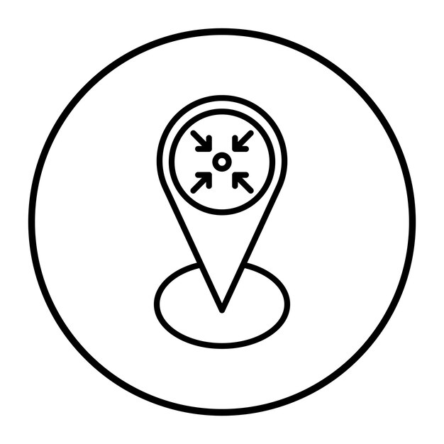Ilustración del vector del punto de encuentro