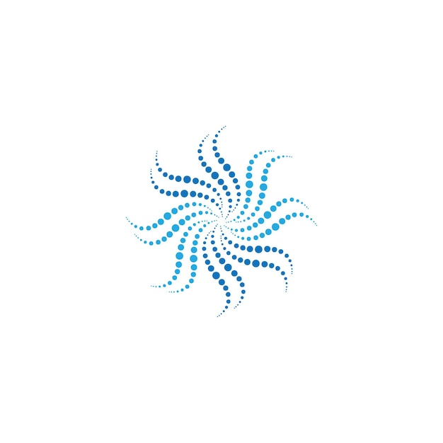 Ilustración de vector de puntos de círculo de semitono