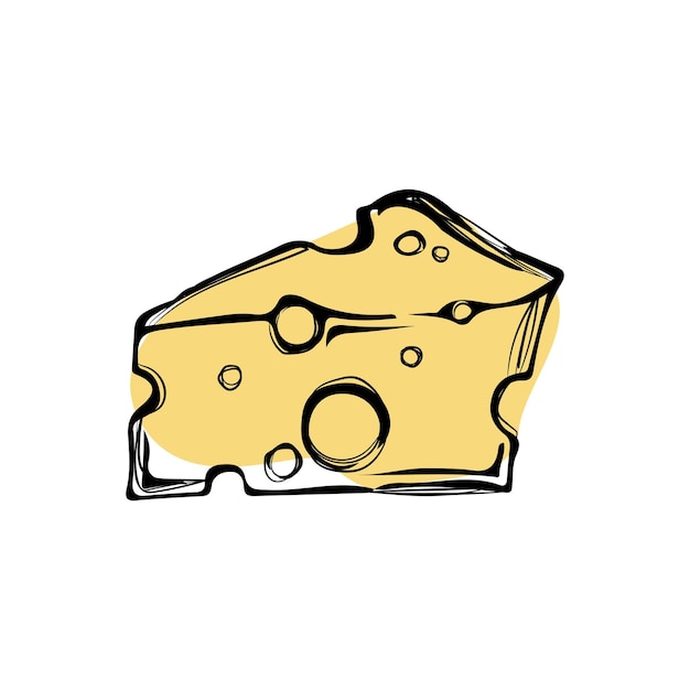 Ilustración de vector de queso