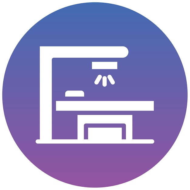 Ilustración del vector de la radioterapia