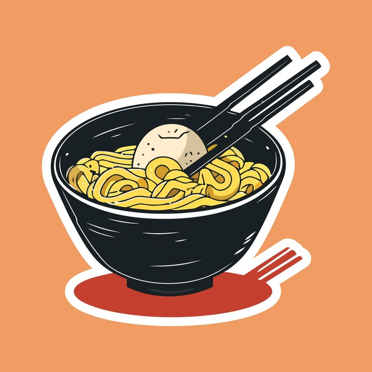 Ilustración de vector de ramen