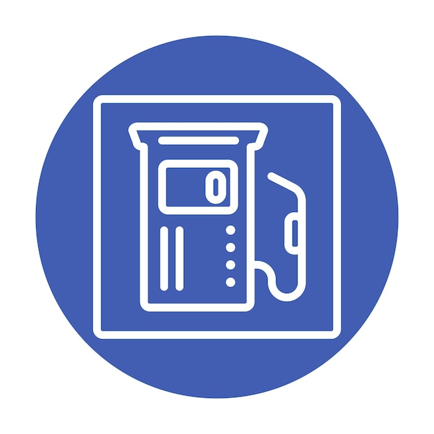 Ilustración del vector de reabastecimiento de combustible