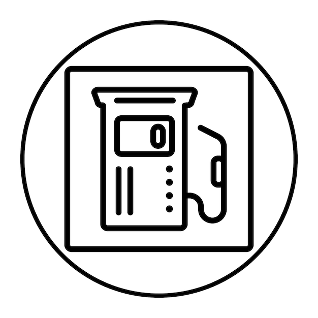 Ilustración del vector de reabastecimiento de combustible