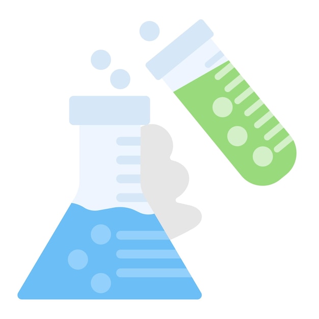 Ilustración del vector de la reacción química