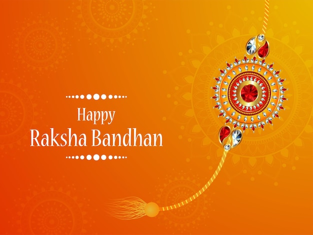 Ilustración de vector realista de feliz raksha bandhan