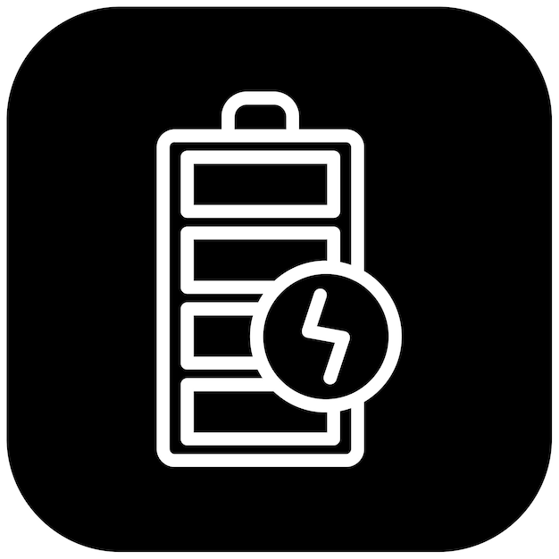 Ilustración del vector de recarga de la batería