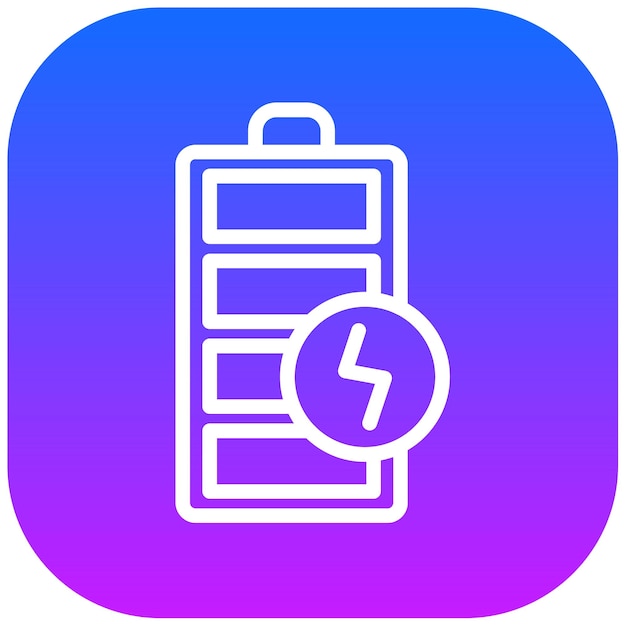 Ilustración del vector de recarga de la batería
