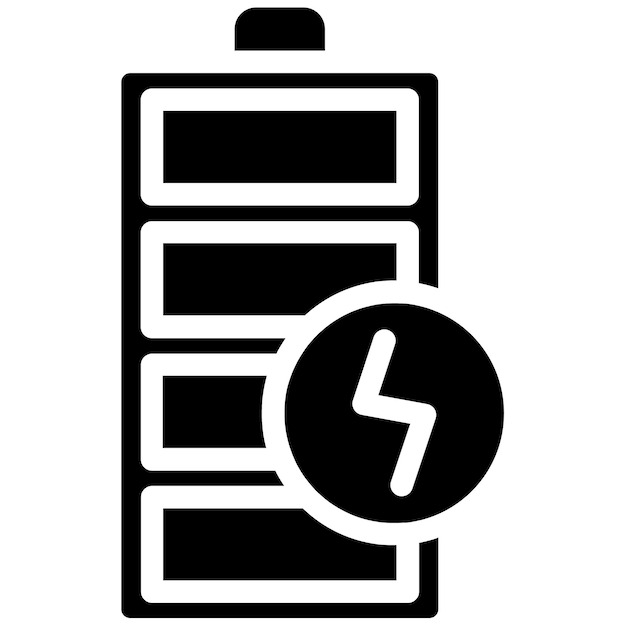 Ilustración del vector de recarga de la batería