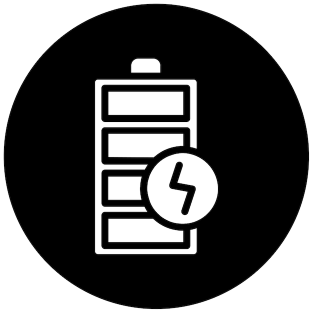 Ilustración del vector de recarga de la batería