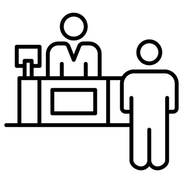 Ilustración del vector de recepción