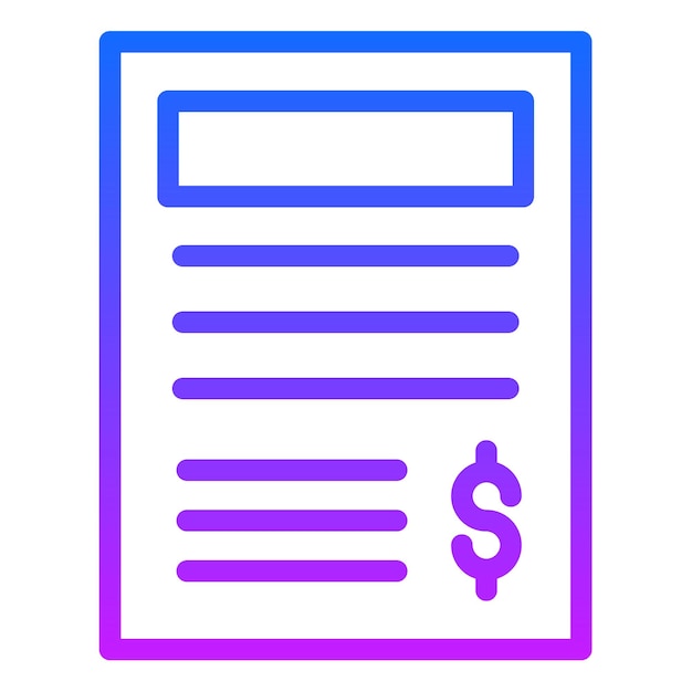 Ilustración del vector de recibo