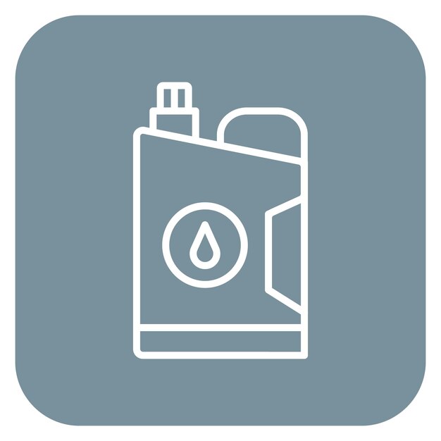 Ilustración del vector del recipiente de aceite
