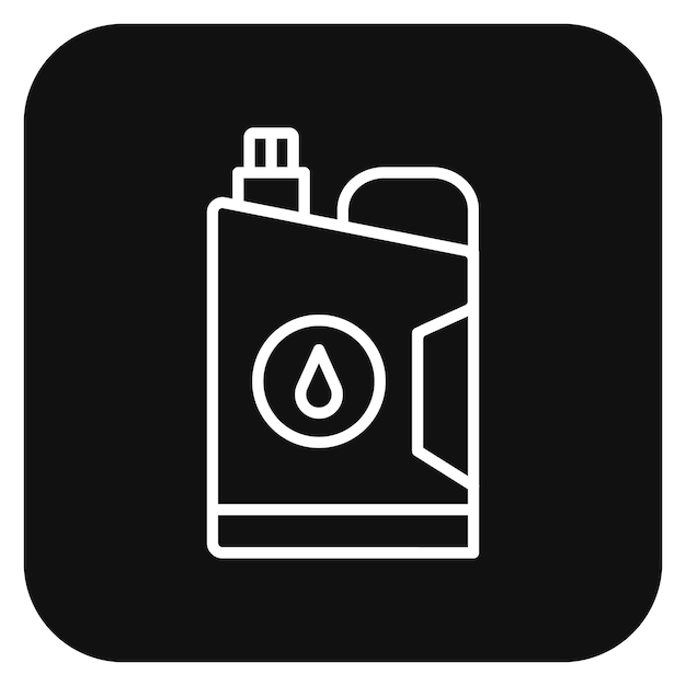 Ilustración del vector del recipiente de aceite