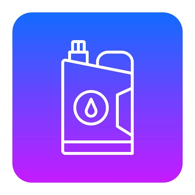 Ilustración del vector del recipiente de aceite