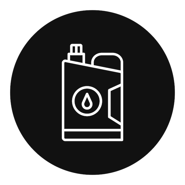 Ilustración del vector del recipiente de aceite