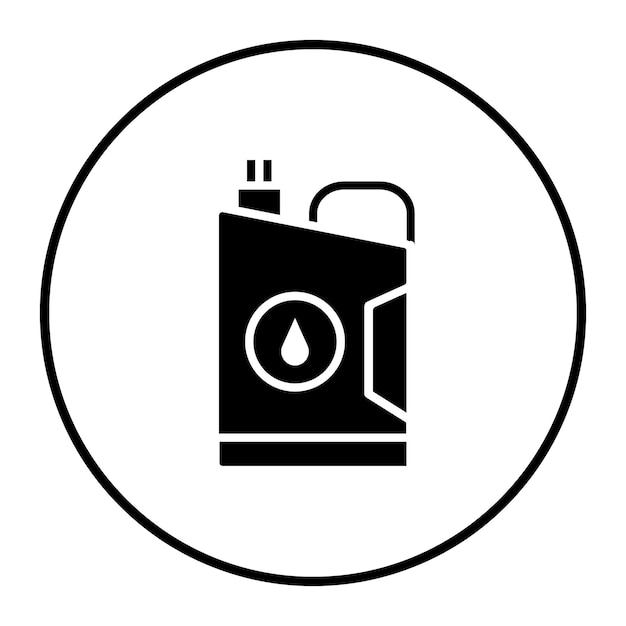 Ilustración del vector del recipiente de aceite