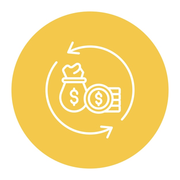 Ilustración del vector de refinanciamiento