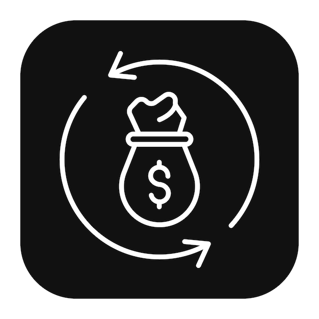 Ilustración del vector de refinanciamiento