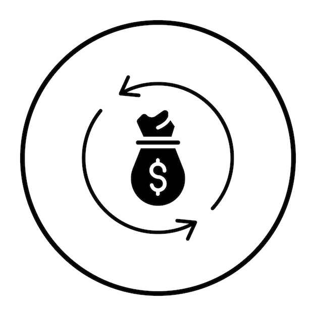Ilustración del vector de refinanciamiento