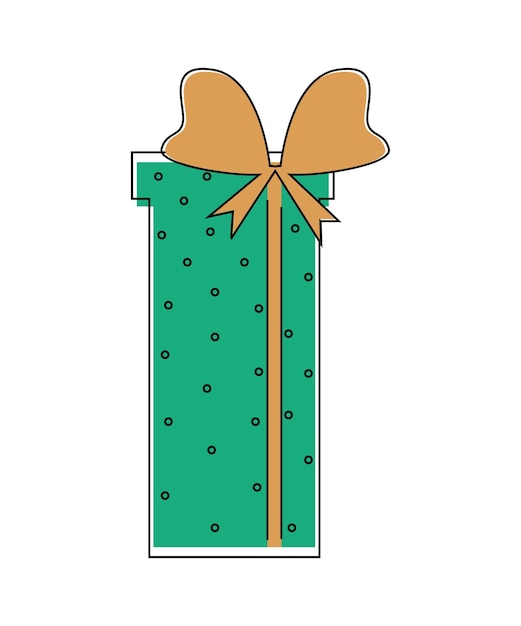 Ilustración de vector de regalo