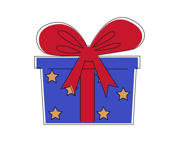 Ilustración de vector de regalo