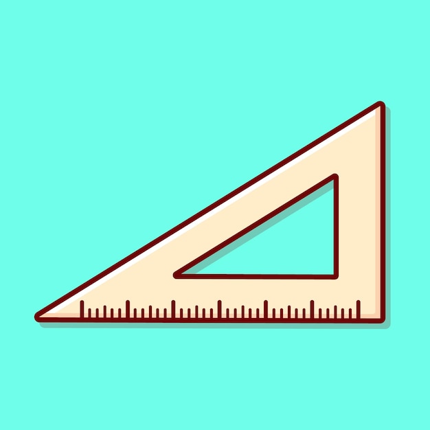 Ilustración de vector de regla de triángulo