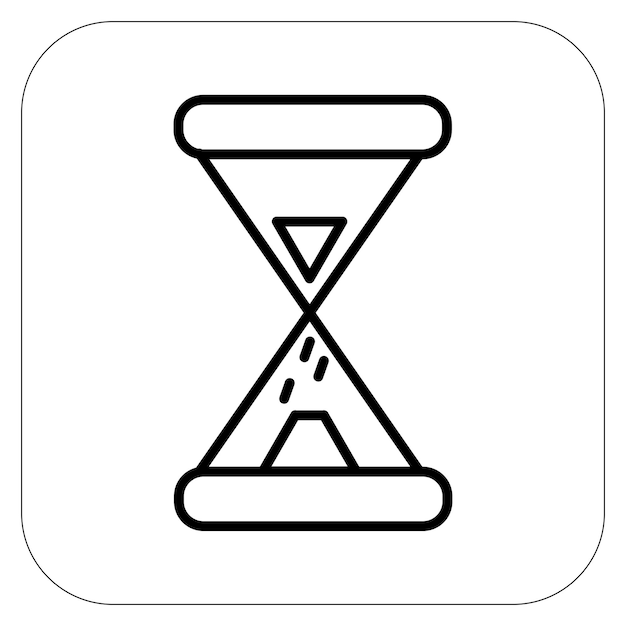 Ilustración del vector del reloj de arena