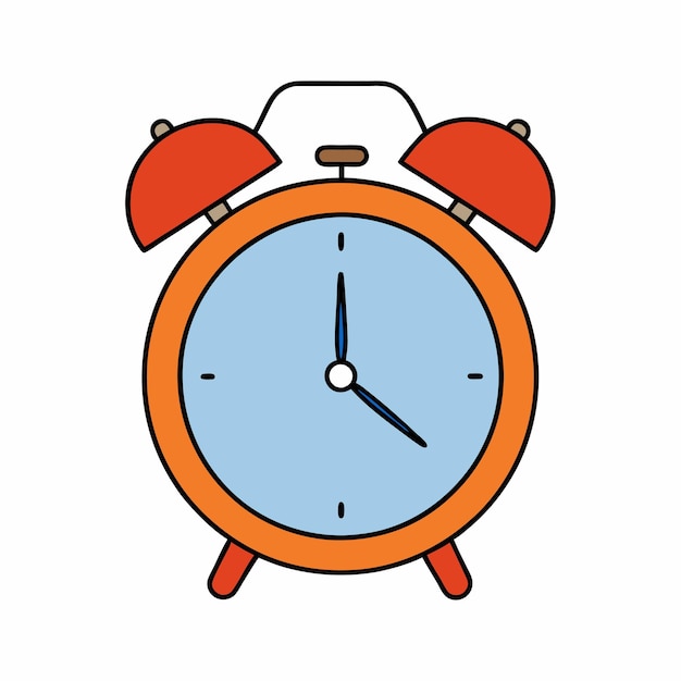 Ilustración de vector de reloj despertador