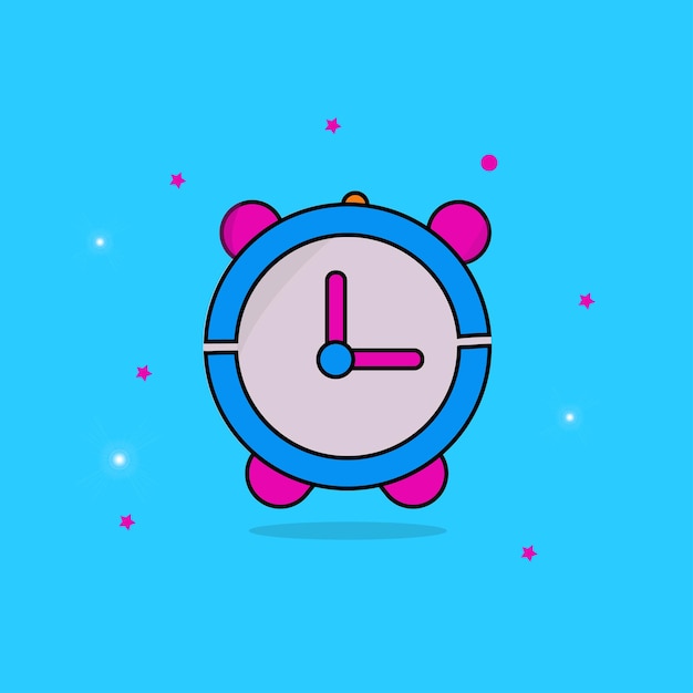 Ilustración de vector de reloj