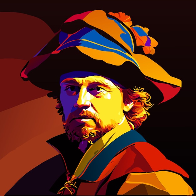 Vector ilustración del vector de rembrandt