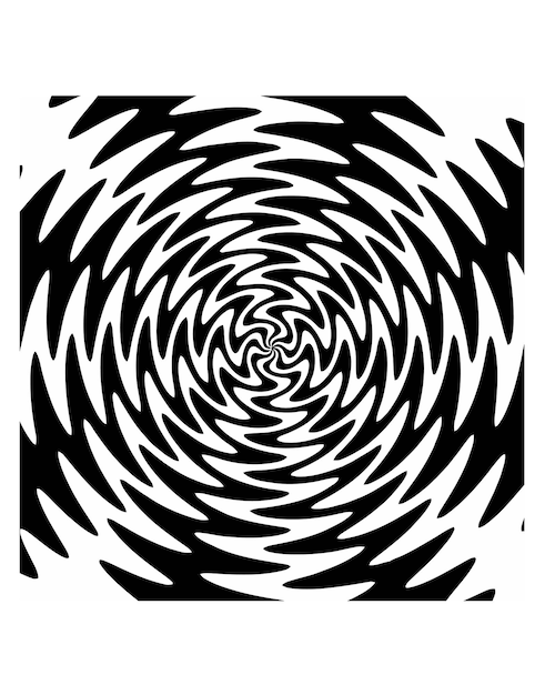 Ilustración de vector de remolino psicodélico
