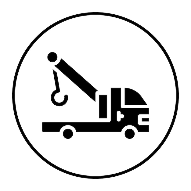 Ilustración del vector de remolque del camión