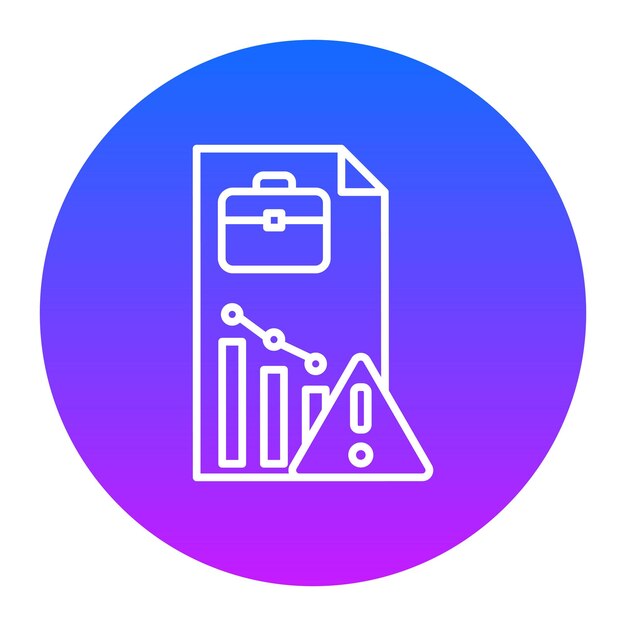 Ilustración del vector de riesgo empresarial