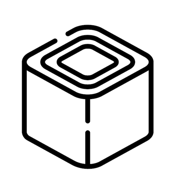Ilustración de vector de rollos de sushi de comida japonesa