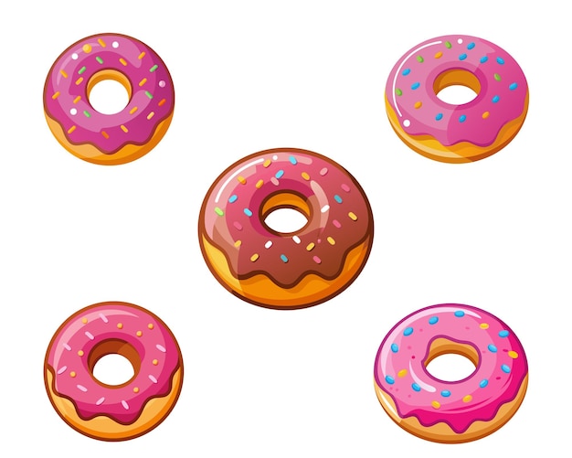 Ilustración del vector de las rosquillas