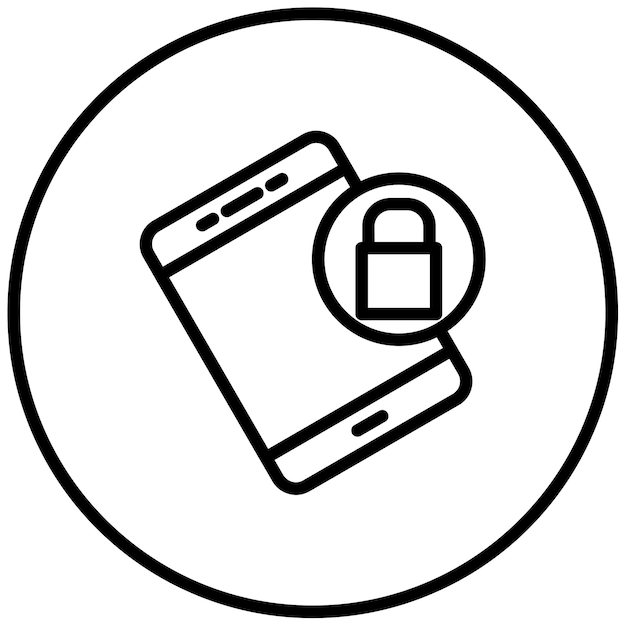 Ilustración del vector de rotación del bloqueo de la pantalla