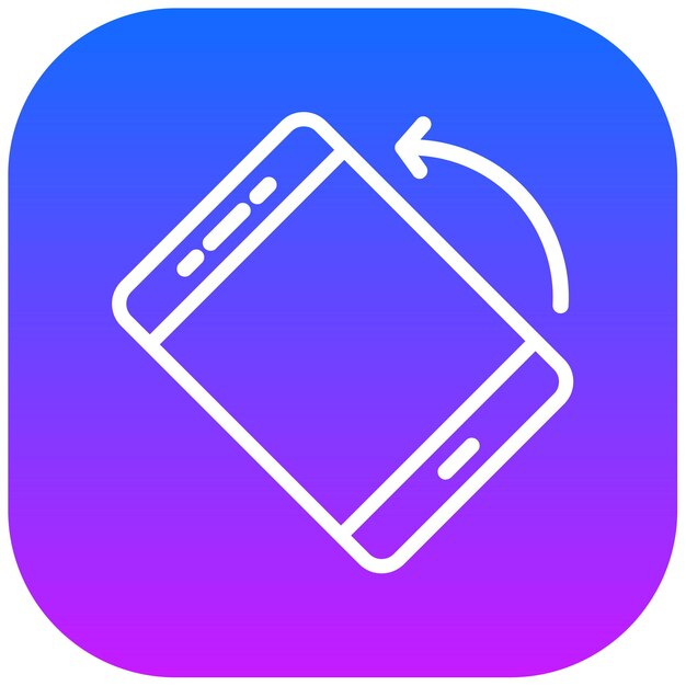 Ilustración del vector de rotación de la pantalla