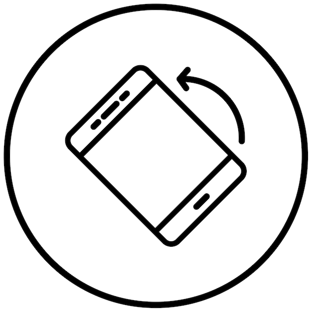 Ilustración del vector de rotación de la pantalla