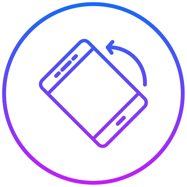 Ilustración del vector de rotación de la pantalla