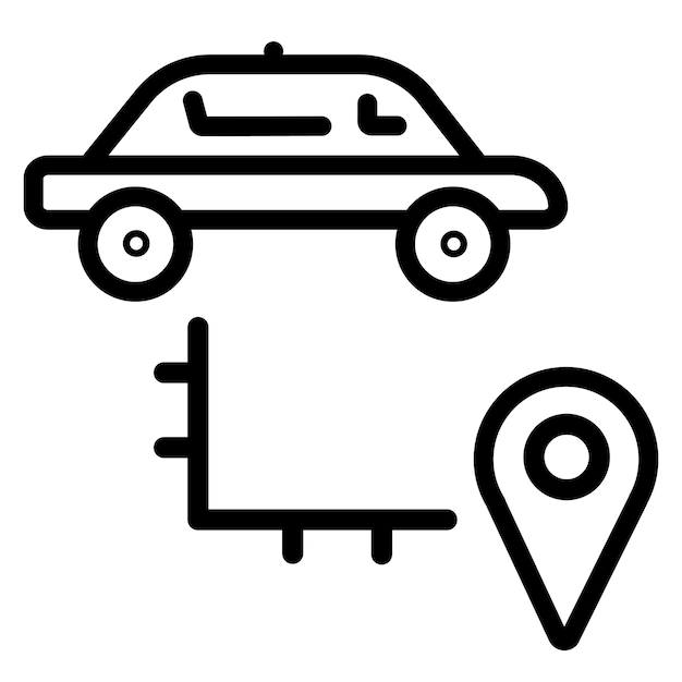 Ilustración del vector de la ruta de conducción