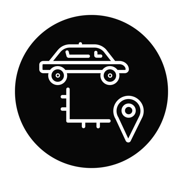 Ilustración del vector de la ruta de conducción