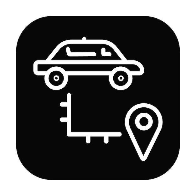 Ilustración del vector de la ruta de conducción