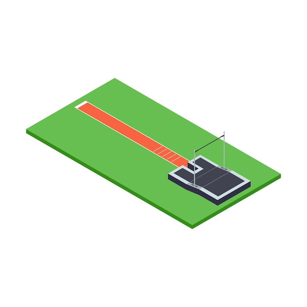 Ilustración del vector de salto alto